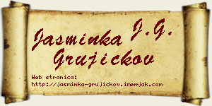 Jasminka Grujičkov vizit kartica